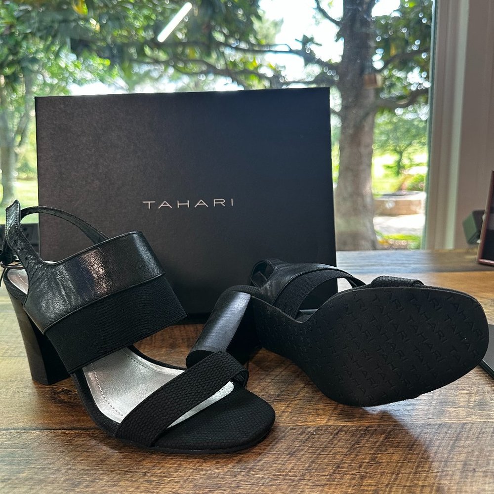 Tahari TA-Peace Leather Heeled Sandal | 116065 | Size 7